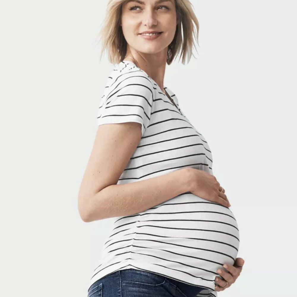Cute SHEIN Striped Maternity Tee- Size Small (4)  EUC